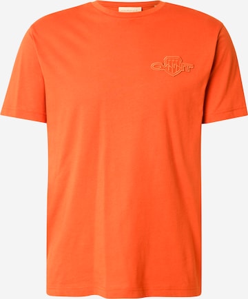 T-Shirt GANT en orange : devant