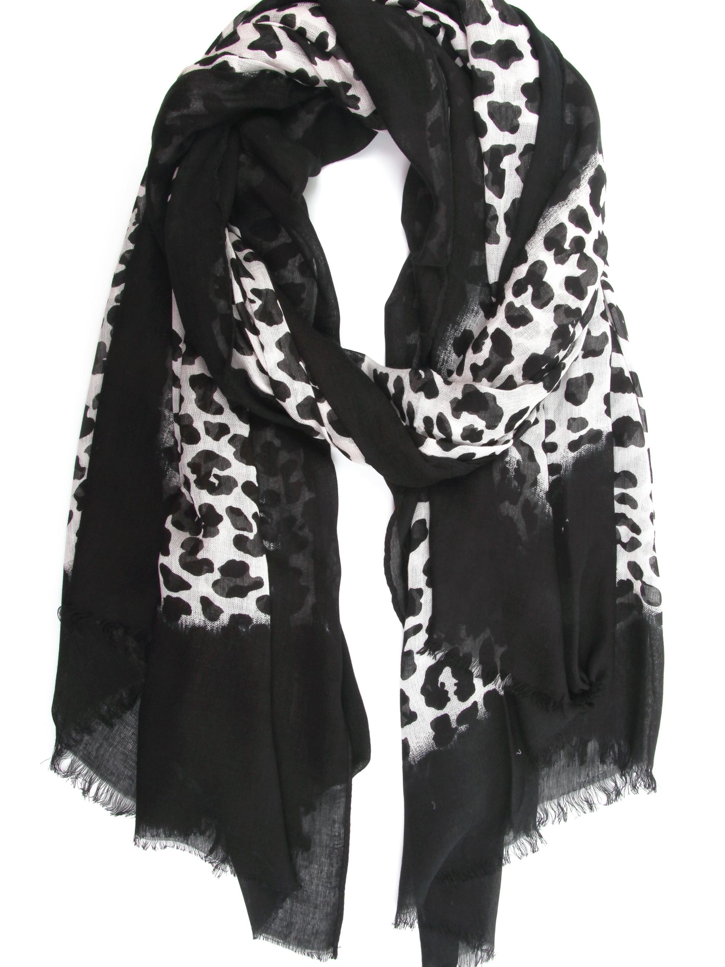 COLLEZIONE ALESSANDRO Scarf 'Lina' in Black: front