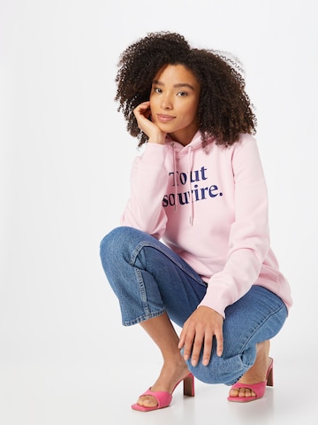 Les Petits Basics Sweatshirt 'Tout Sourire' in Roze