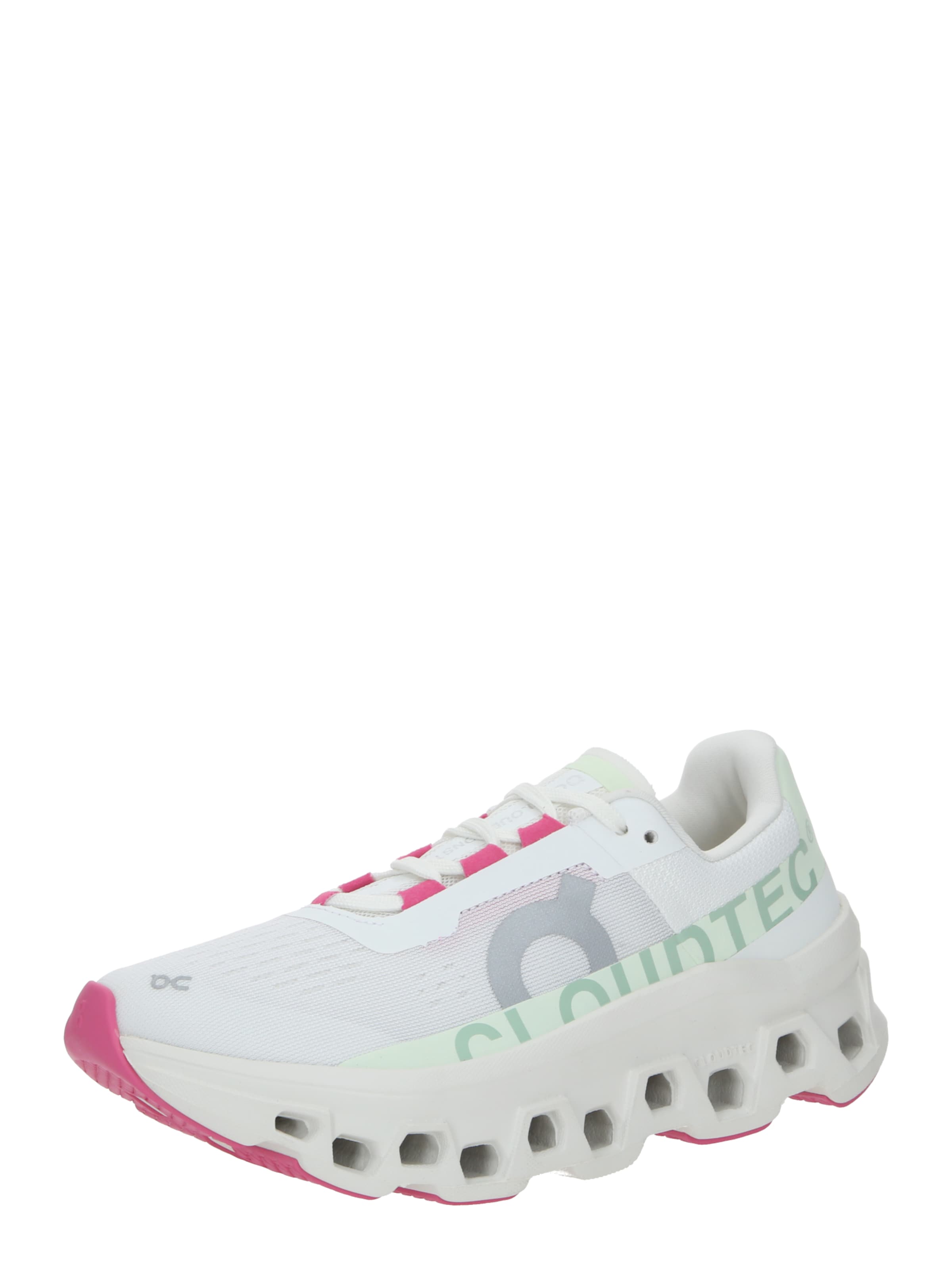 On Маратонки за бягане 'Cloudmonster' в бяло: отпред