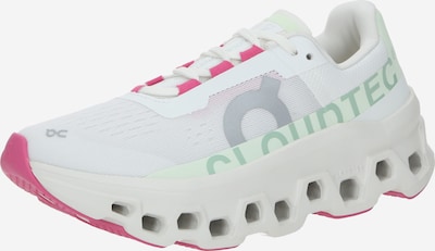 Bėgimo batai 'Cloudmonster' iš On, spalva – pilka / žalia / rožinė / balta, Prekių apžvalga