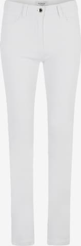 MorganSlimfit Hlače - bijela boja: prednji dio