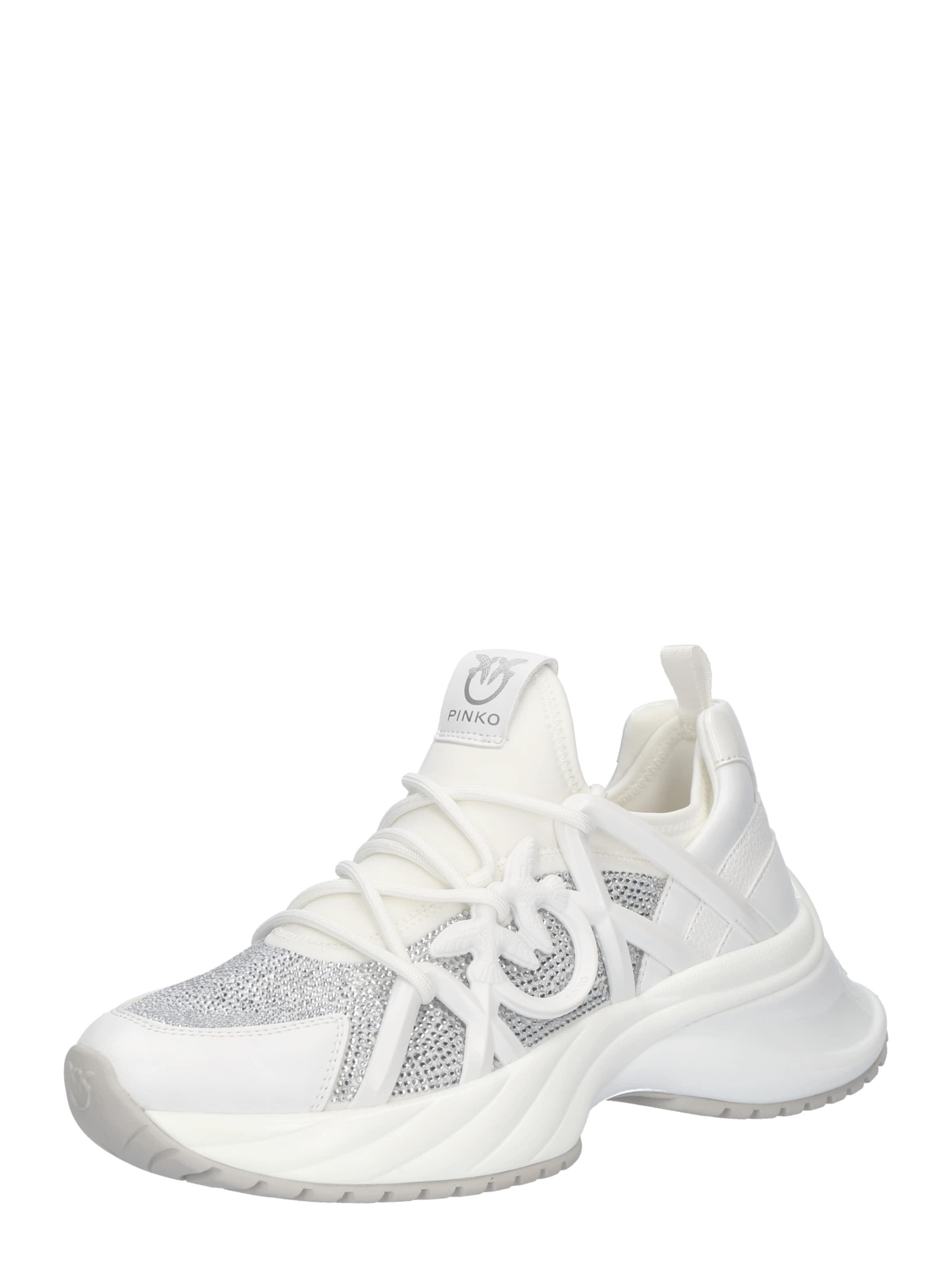 PINKO - Sapatilhas baixas 'ARIEL 01' em branco: frente