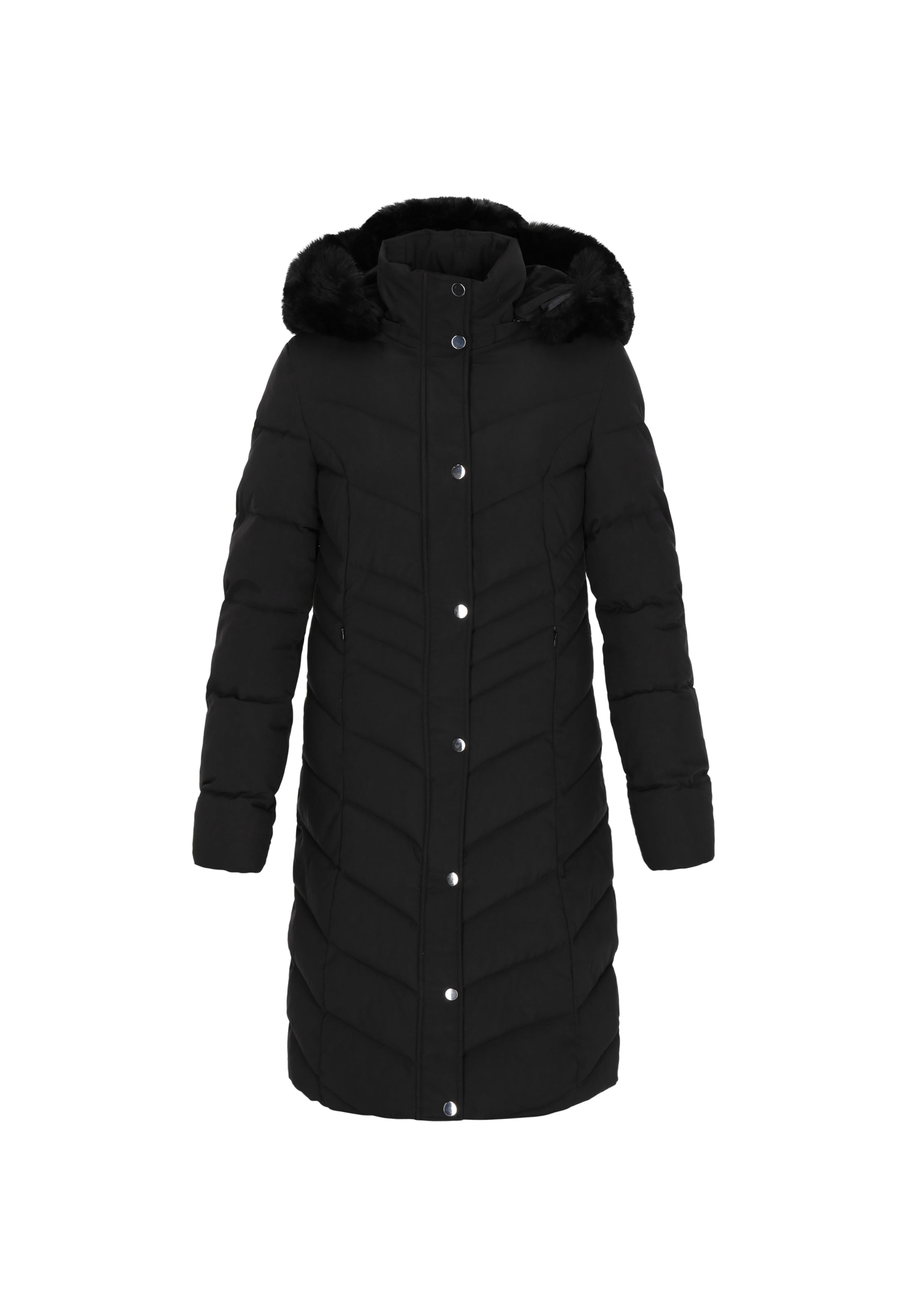 Usha Wintermantel in de kleur Zwart, Productweergave