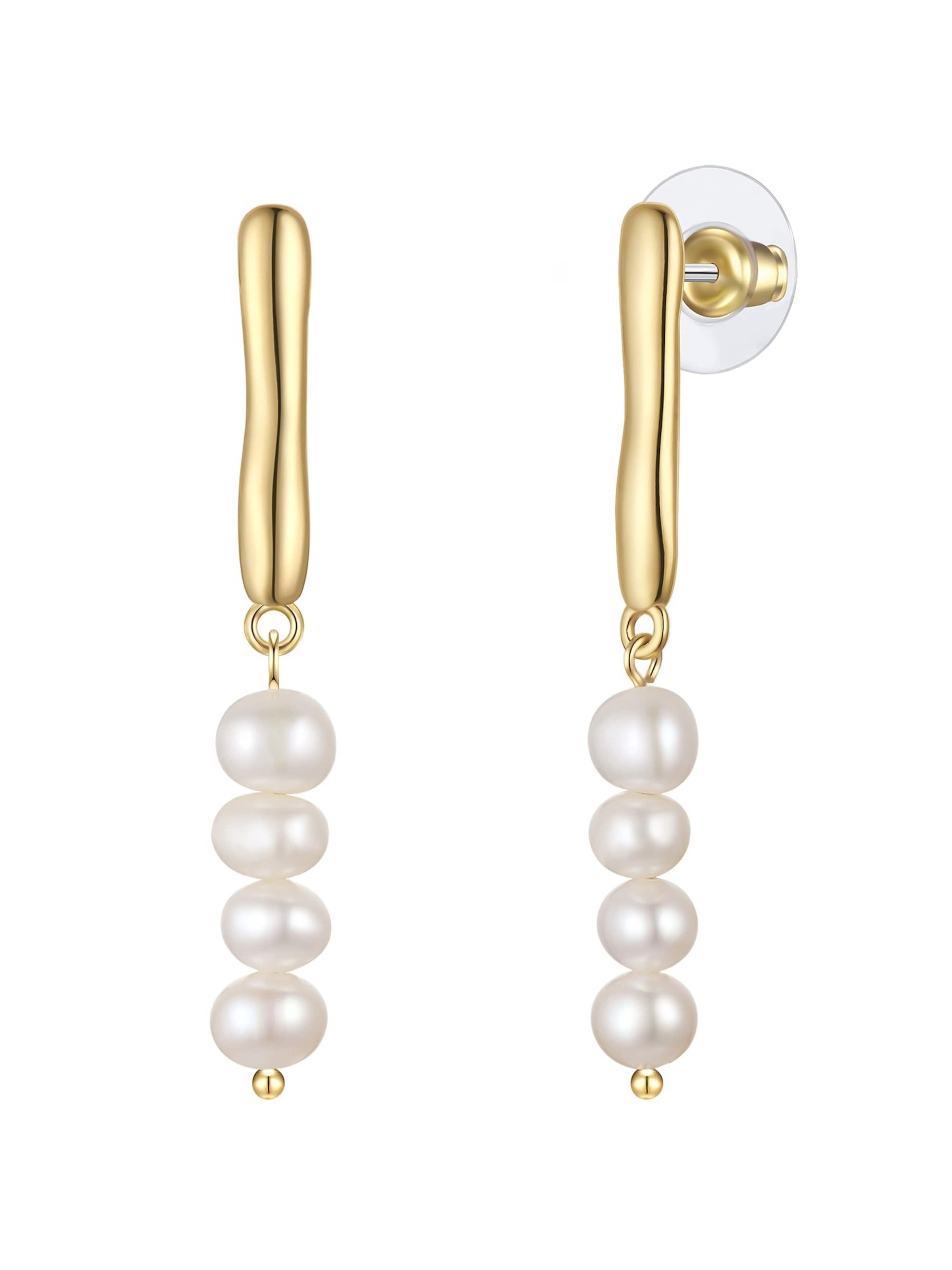 Yokoamii Earrings in Gold: front