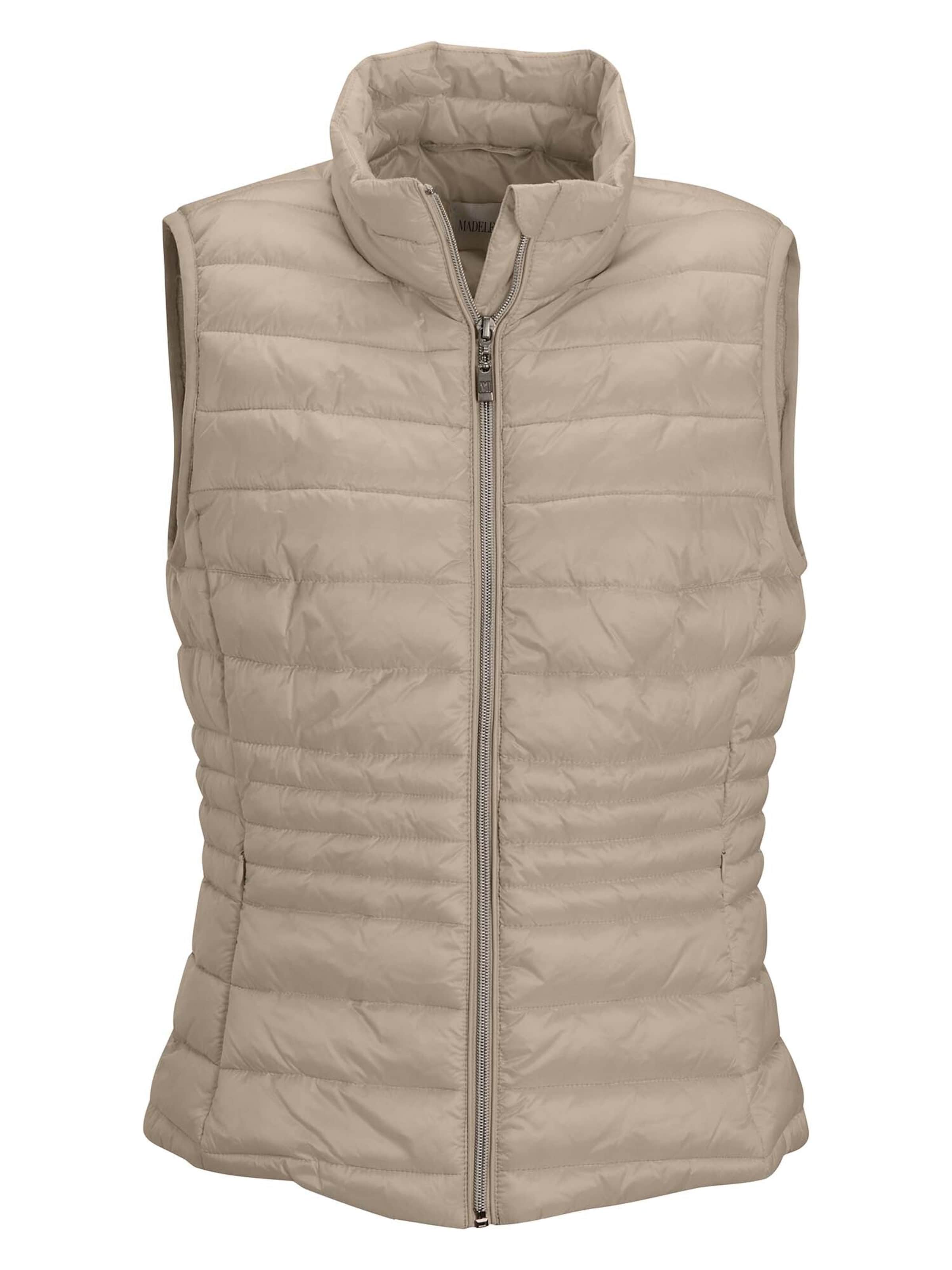 MADELEINE Bodywarmer in Beige: voorkant
