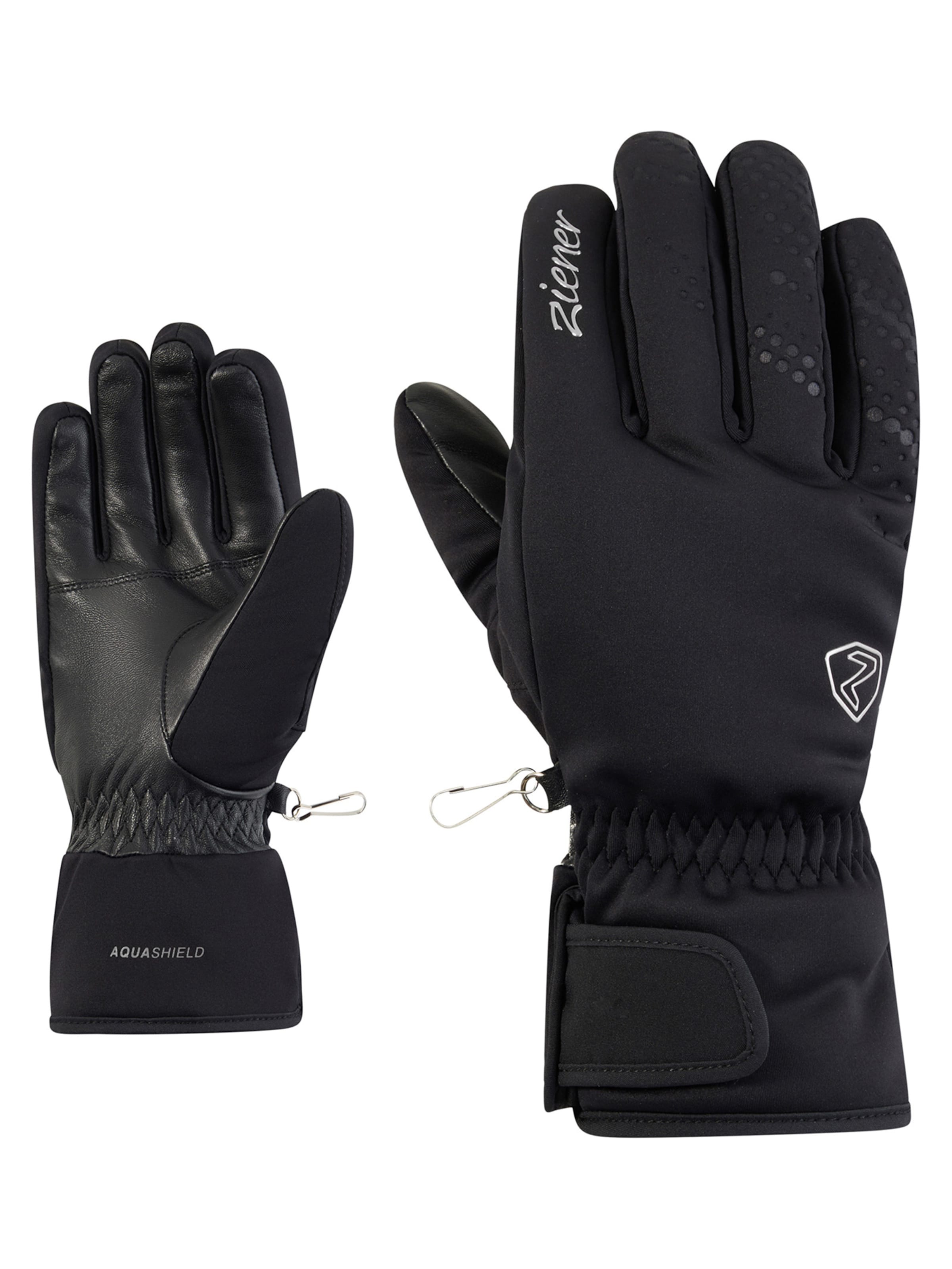 ZIENER Sporthandschuhe 'KEHNIA-Z AS® PR' in Schwarz: Vorderseite