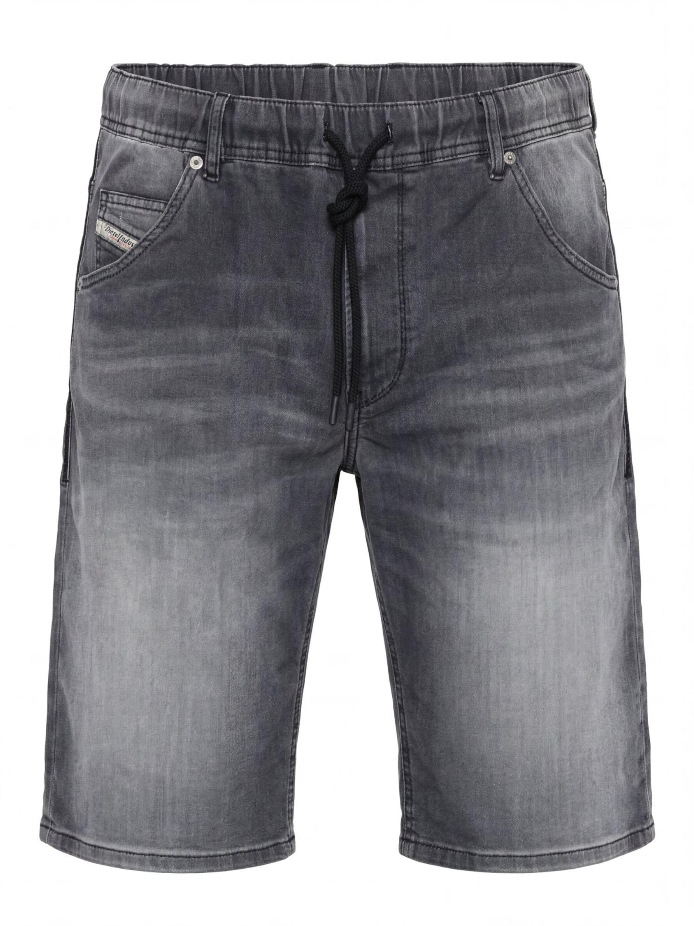 DIESEL Regular Jeans 'D-Krooley-Short Light & Superstretch JoggJeans' in Grey: front