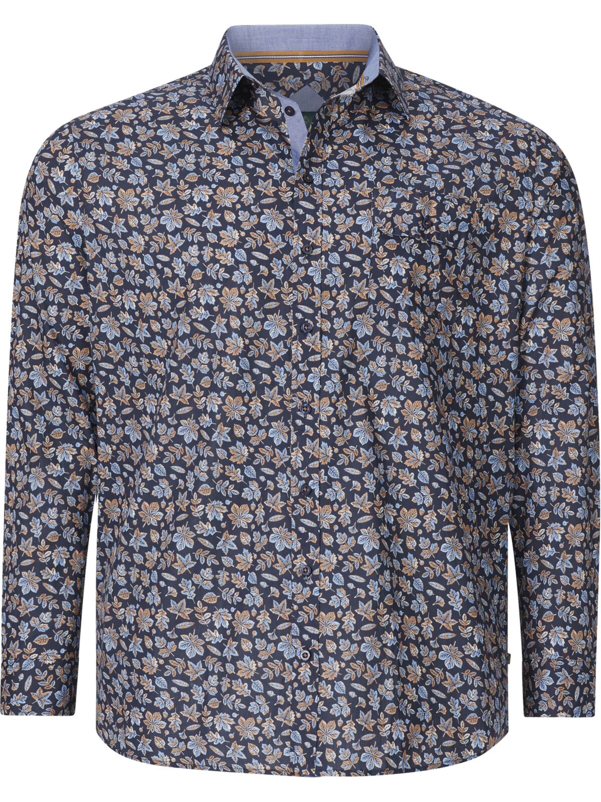 Charles Colby Comfort Fit Hemd 'Duke Caspiat' in Blau: Vorderseite