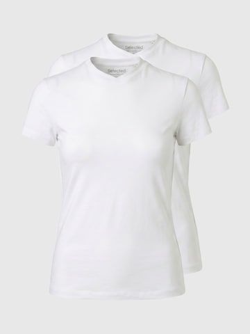 SELECTED - Camiseta en blanco