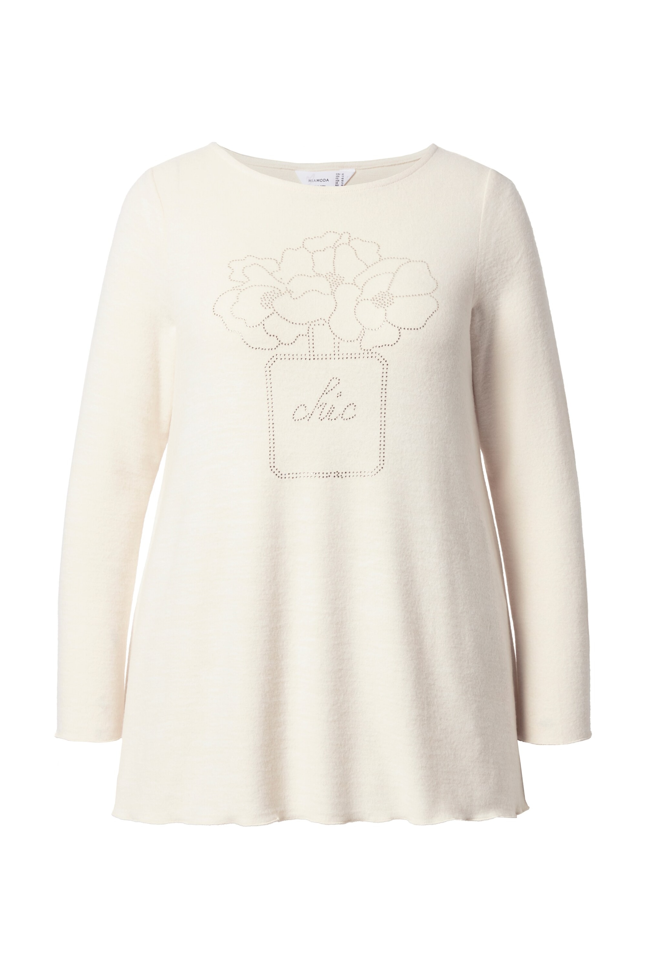 MIAMODA Sweater in White: front