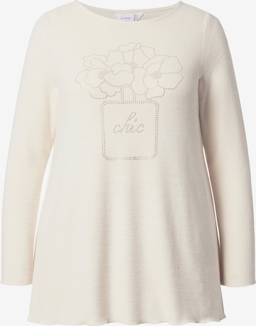 MIAMODA Sweater in White: front