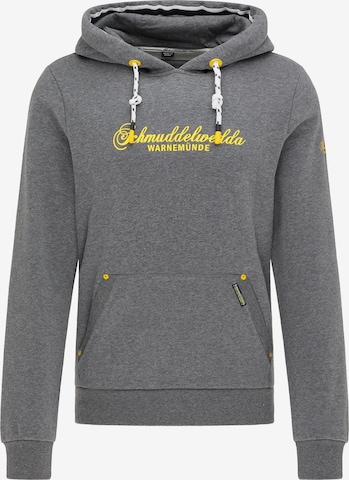 Sweat-shirt Schmuddelwedda en gris : devant