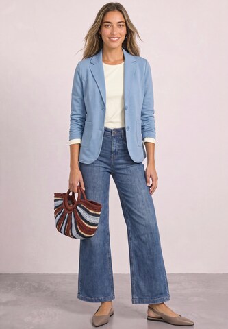 STREET ONE Basic Blazer in Unifarbe in Blau
