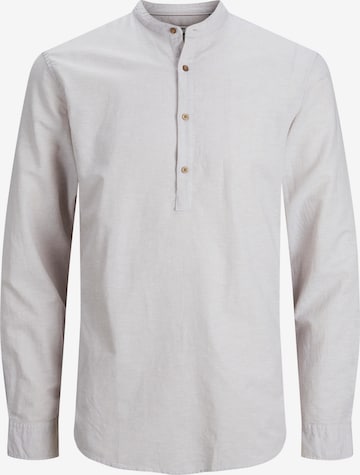 Jack & Jones Junior Slim fit Button Up Shirt 'Summer' in Grey: front