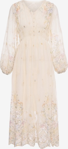 Usha Jurk in Beige: voorkant