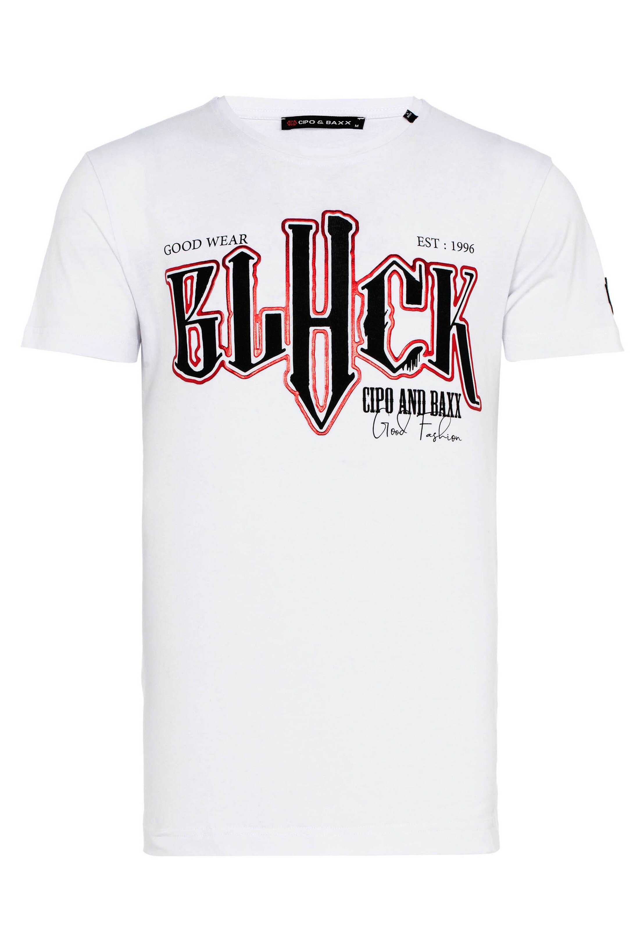 CIPO & BAXX T-Shirt in Weiß: Vorderseite