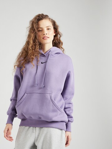 Nike Sportswear Sweatshirt 'Phoenix Fleece' in Lila: voorkant