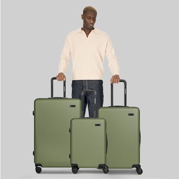 Ensemble de bagages Smartbox en vert : devant