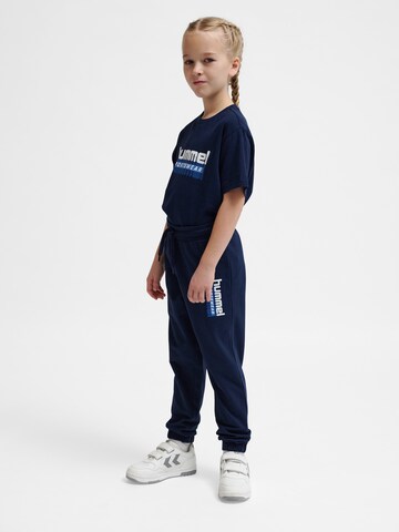 Hummel Tapered Bukser 'Tukas' i blå
