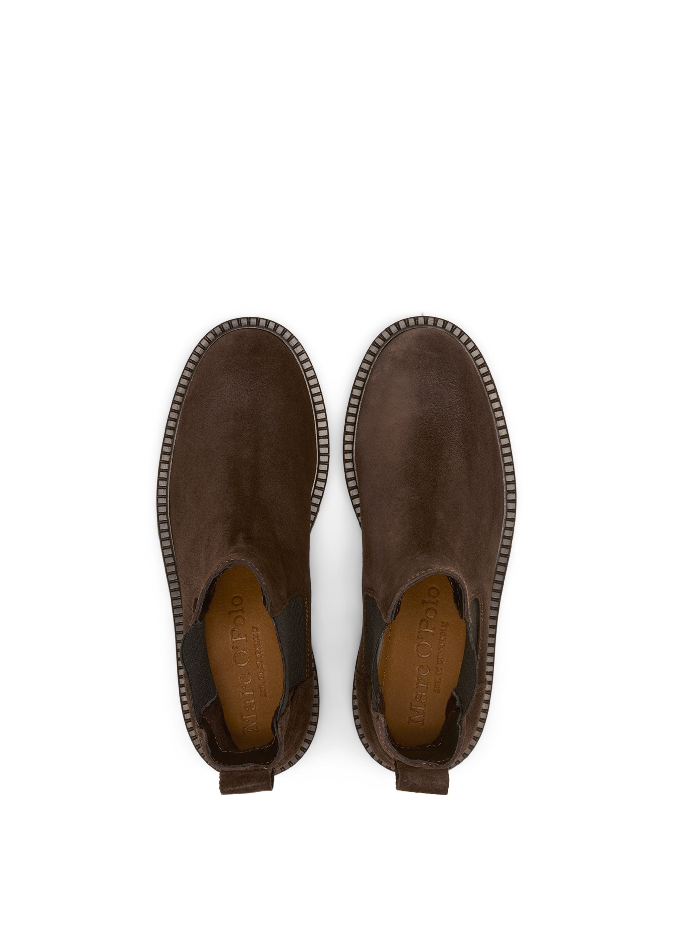 Chelsea Boots ' mit Profilsohle ' Marc O'Polo en marron