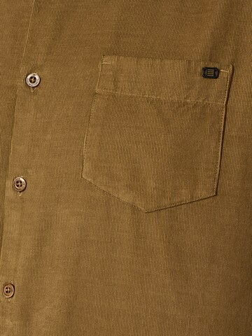 No Excess Regular fit Button Up Shirt in Beige