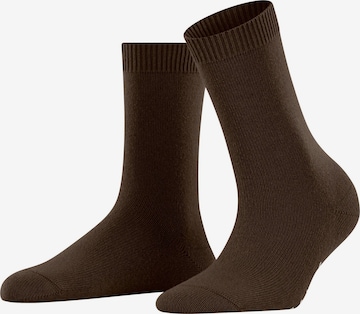 FALKE Socken 'Cosy Wool' in Braun: Vorderseite