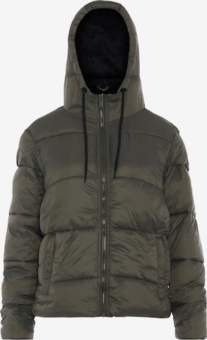 NALLY Winter Jacket in Green: front