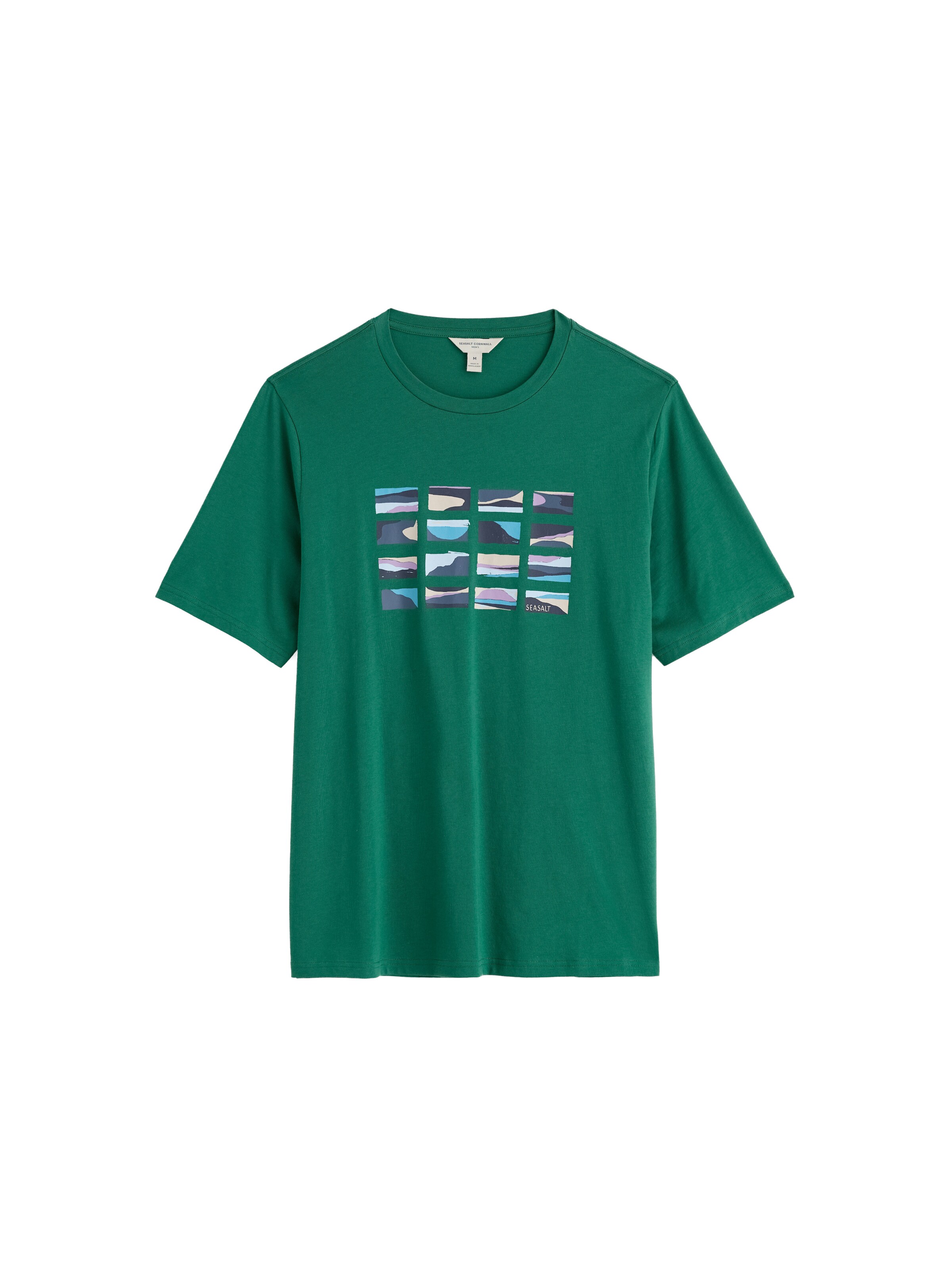 Seasalt Cornwall T-Shirt 'Midwatch' in Grün: Vorderseite