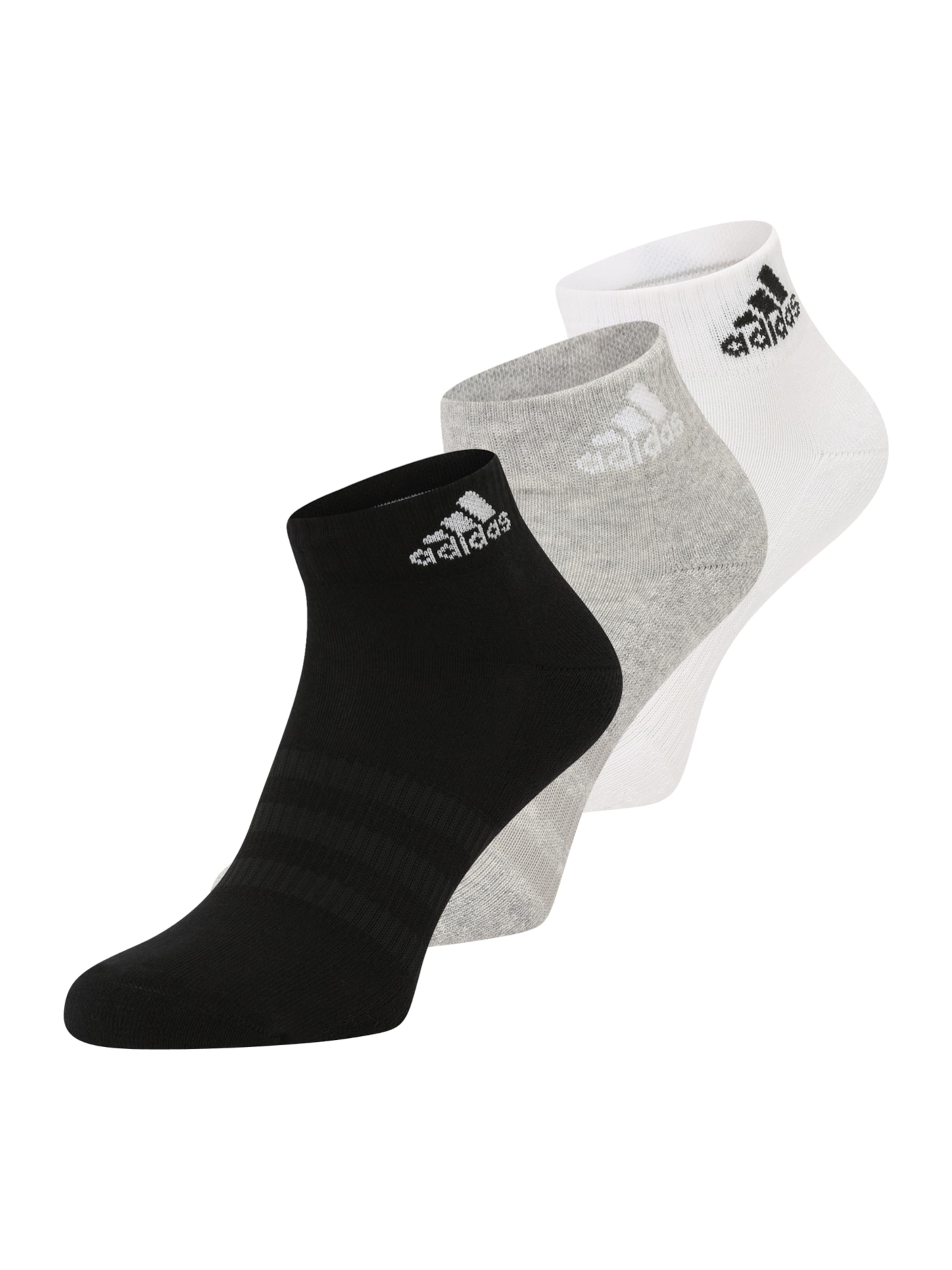 Chaussettes de sport 'Cushioned Sportswear Ankle 3 Pairs' ADIDAS PERFORMANCE en gris : devant