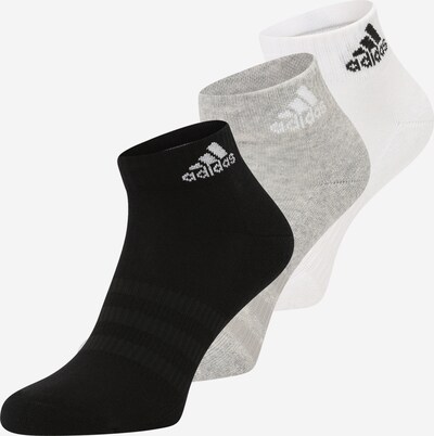 Calzino sportivo 'Cushioned  ' ADIDAS SPORTSWEAR di colore grigio / nero / bianco, Visualizzazione prodotti