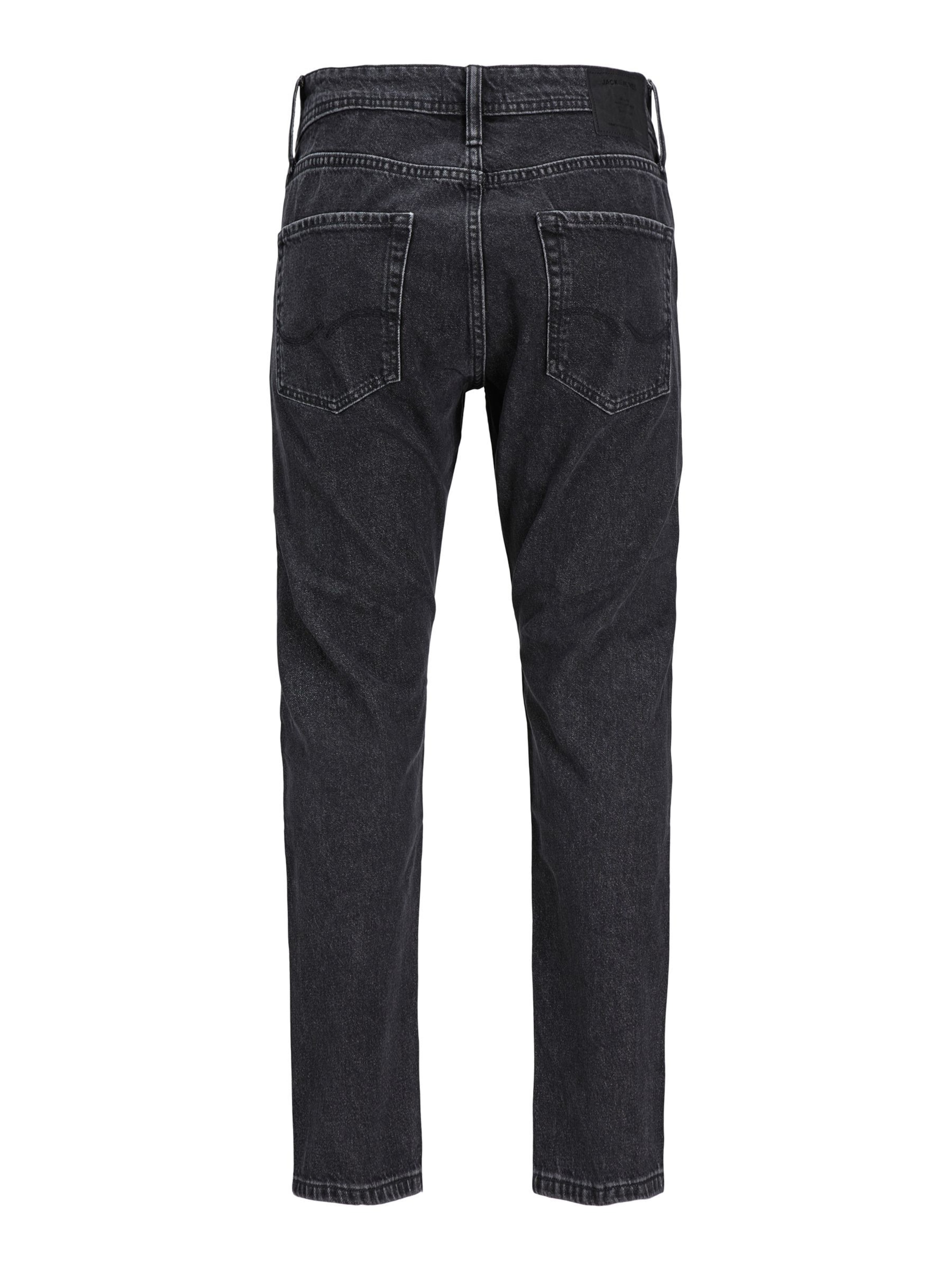 Jack & Jones Plus Loosefit Jeans 'JJICHRIS JJORIGINAL' i sort