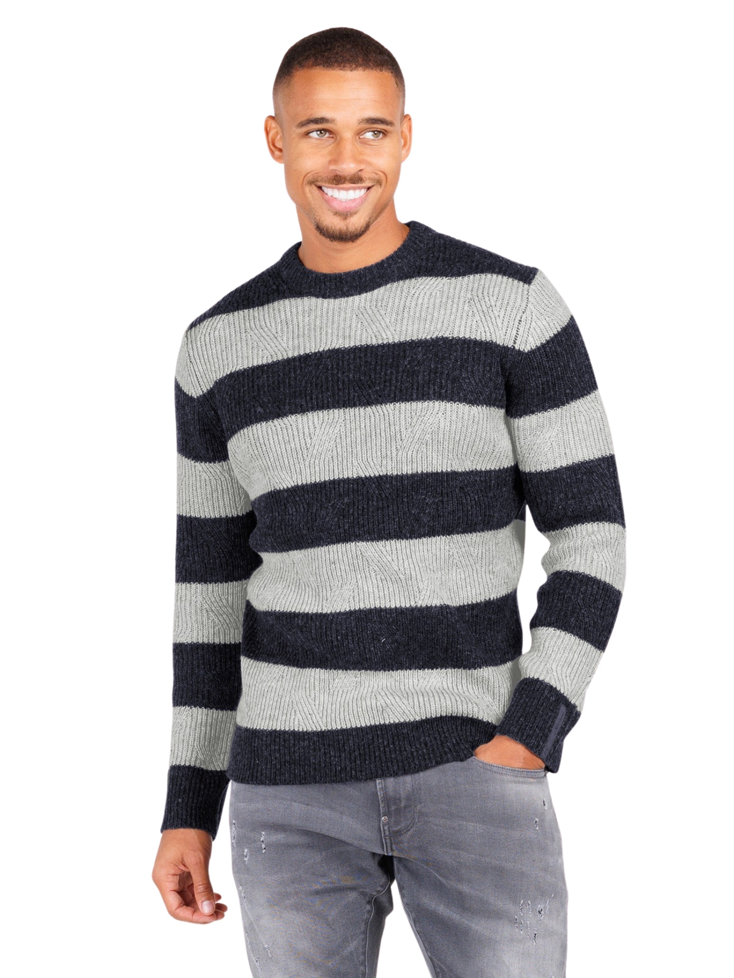 Key Largo Pullover 'HARRY' in Braun