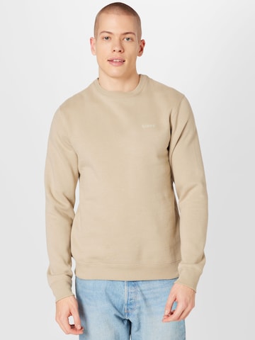 BLEND Sweatshirt 'Downton' in Beige: predná strana