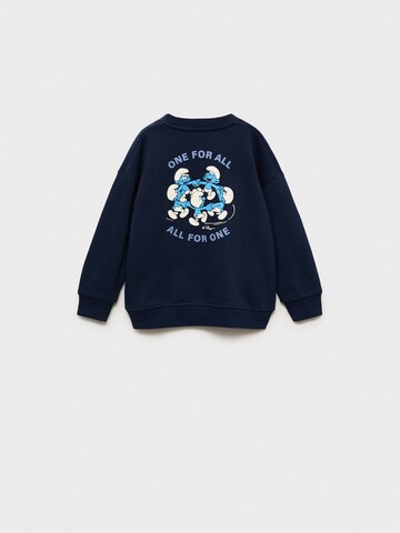 MANGO KIDS Sweatshirt 'SMURFS' in Blue