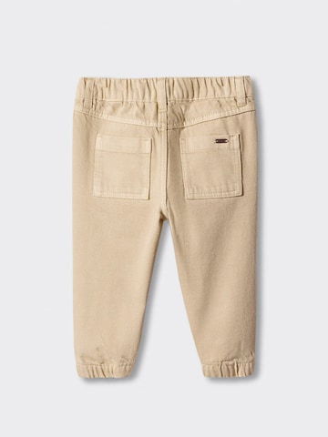 MANGO KIDS Regular Housut 'Delos' värissä beige