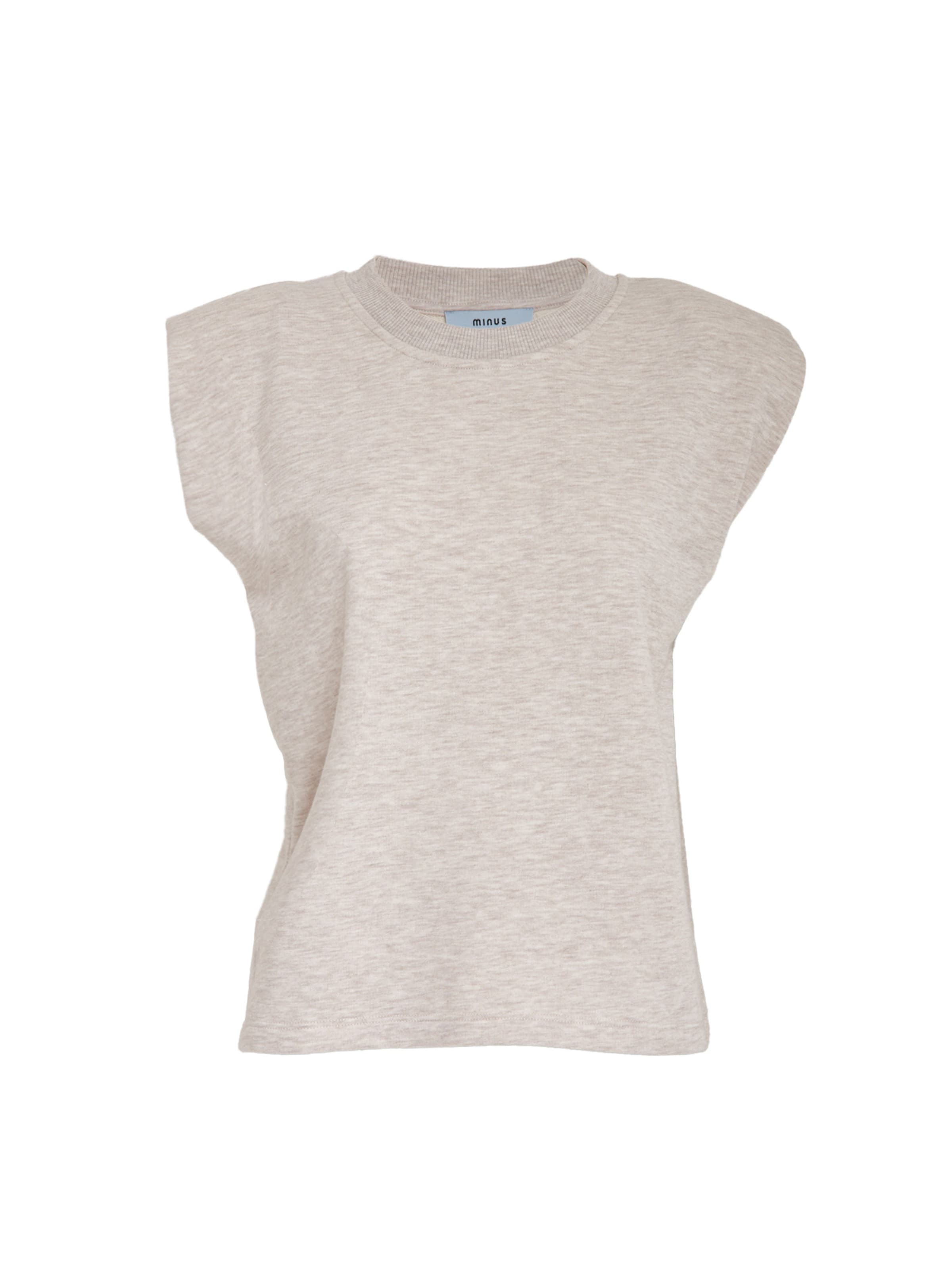 minus Sweatshirt 'Midea' in Beige: voorkant
