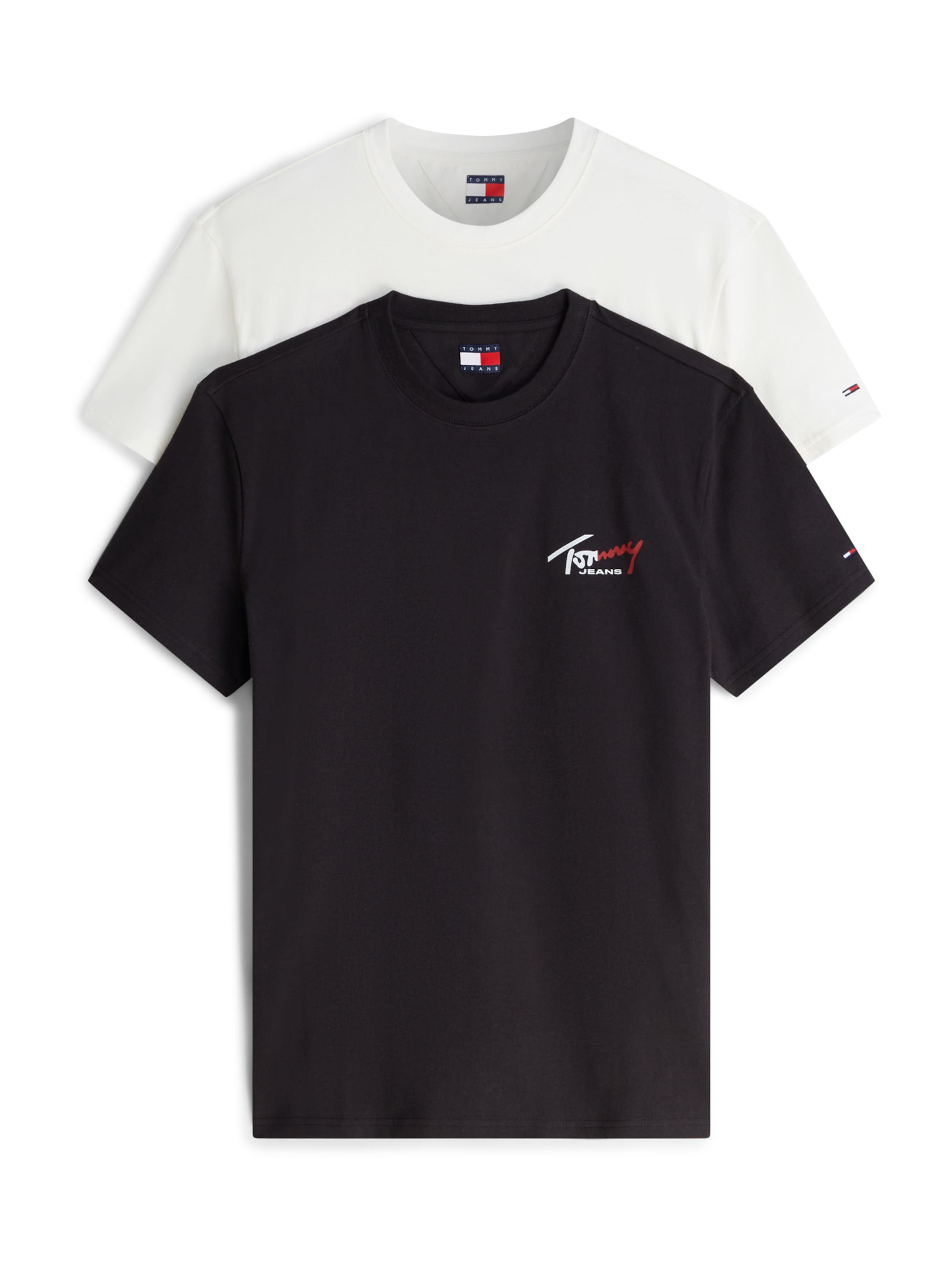 Tommy Jeans Футболка в Черный / Белый, Обзор товара