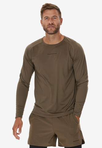 ENDURANCE Performance Shirt 'Angus' in Brown: front