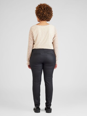 Vero Moda Curve Skinny Παντελόνι 'Leah' σε μαύρο