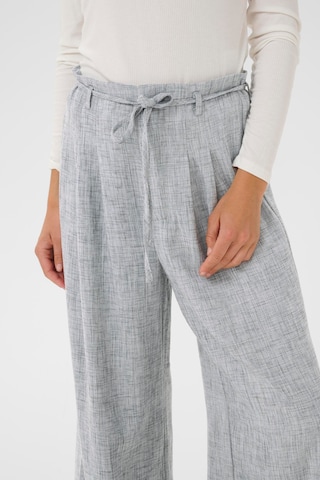 Kaffe Wide leg Trousers 'Derbya ' in Grey