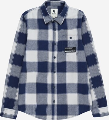 GARCIA Regular fit Button Up Shirt in Blue: front