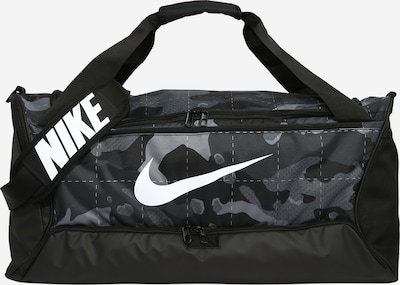 NIKE Športová taška 'Brasilia' - sivá / čierna / biela, Produkt