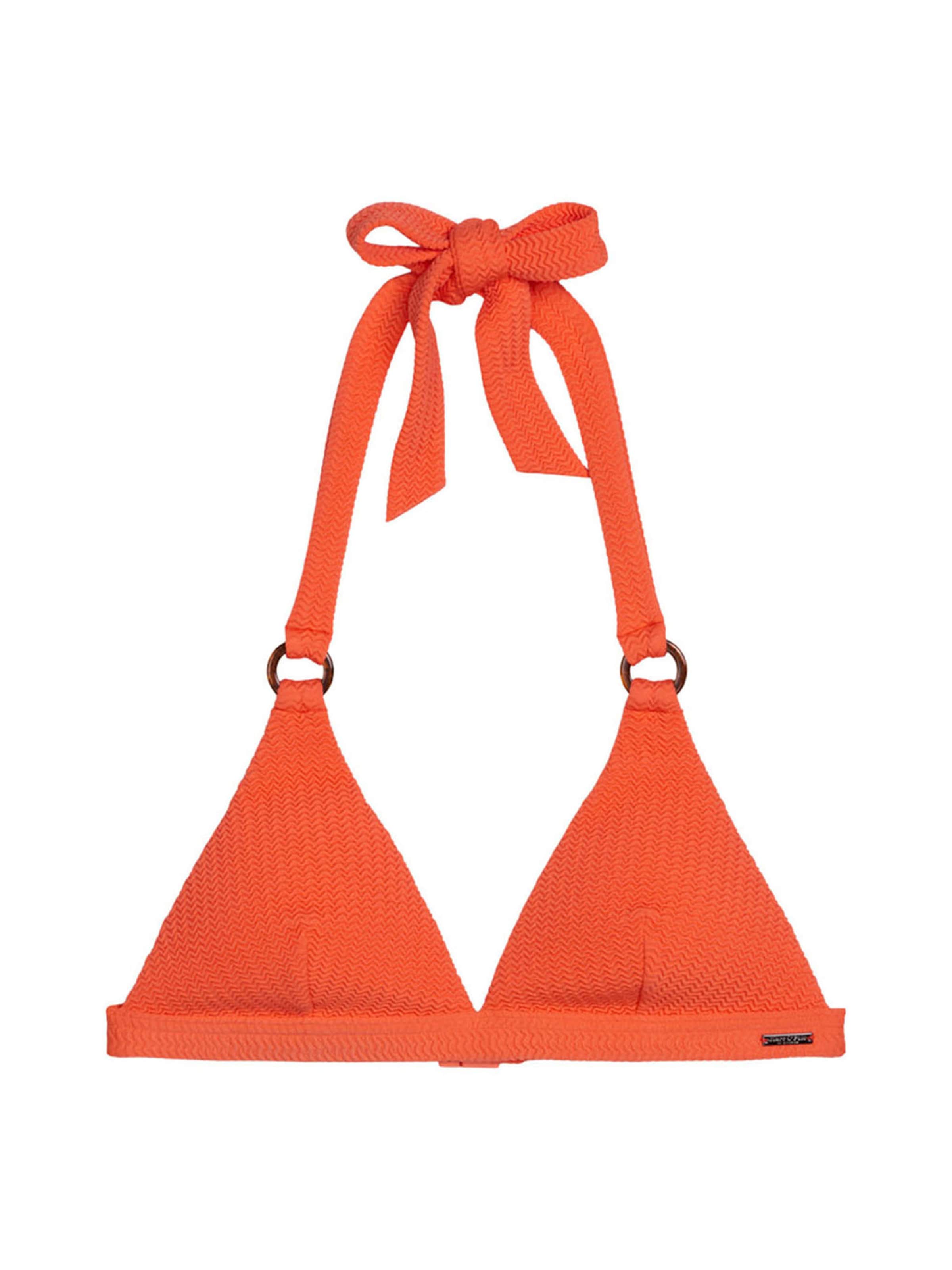 Marc O'Polo Triangel Triangel-Bikini-Top ' Firecracker Floral ' in Orange: Vorderseite