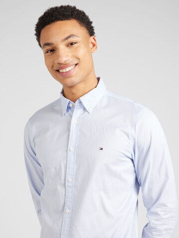 TOMMY HILFIGER - Slim Fit Camisa 'Flex' em azul