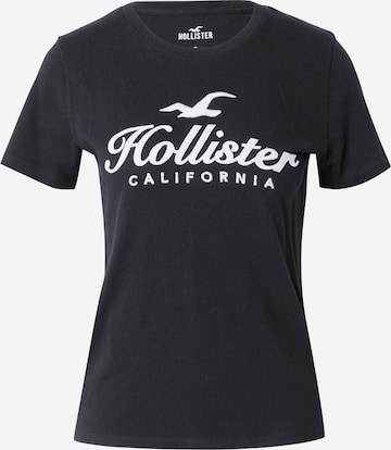 HOLLISTER Shirt 'CHAIN' in Zwart: voorkant