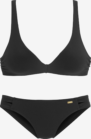 BUFFALO Triangle Bikini in Black: front