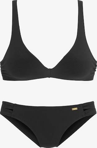 BUFFALO Bikini in Zwart: voorkant