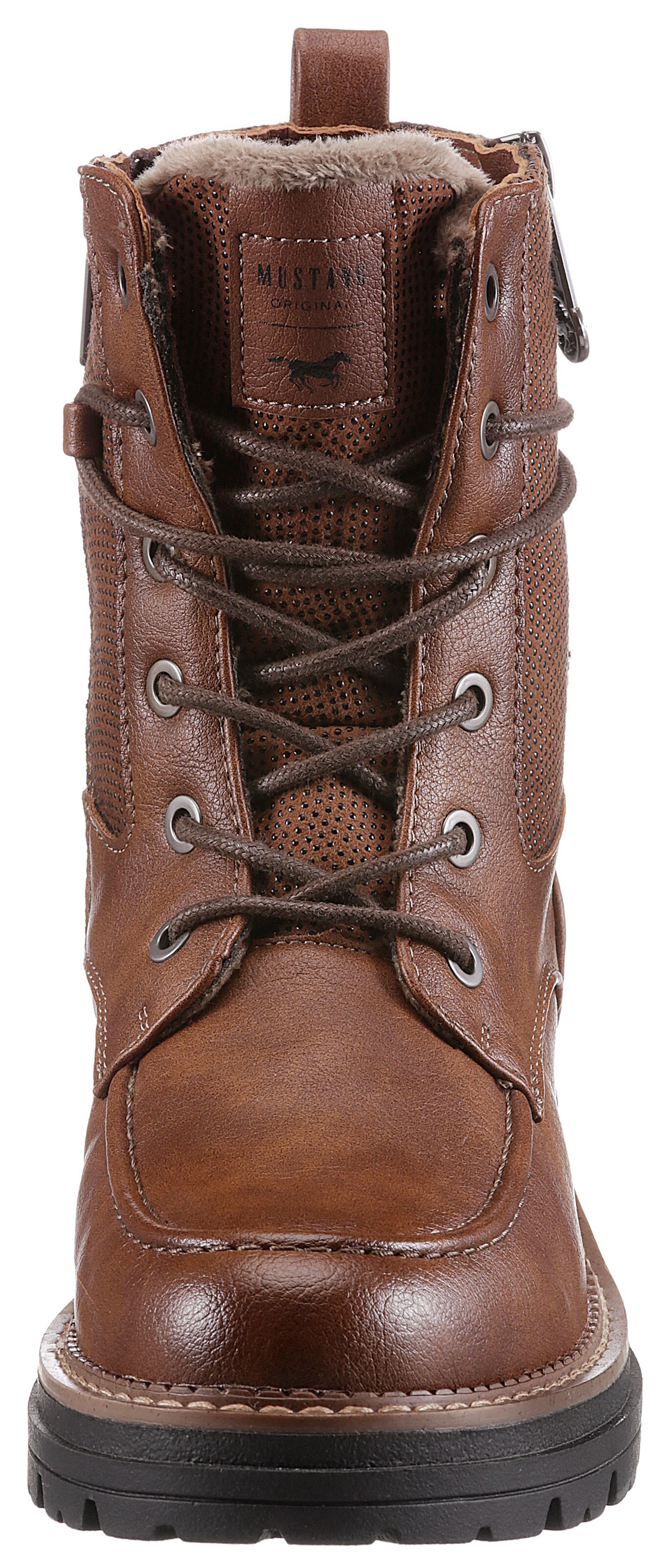Bottines à lacets MUSTANG en marron