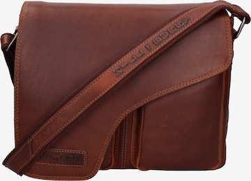 Sac à bandoulière HILL BURRY en marron : devant